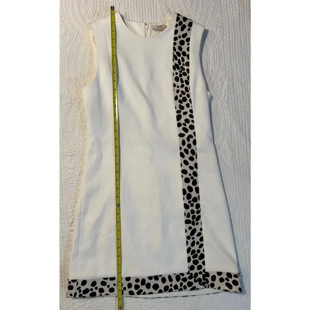 Edun Dress white and animal print. Chic stylish design. - Picture 10 of 11